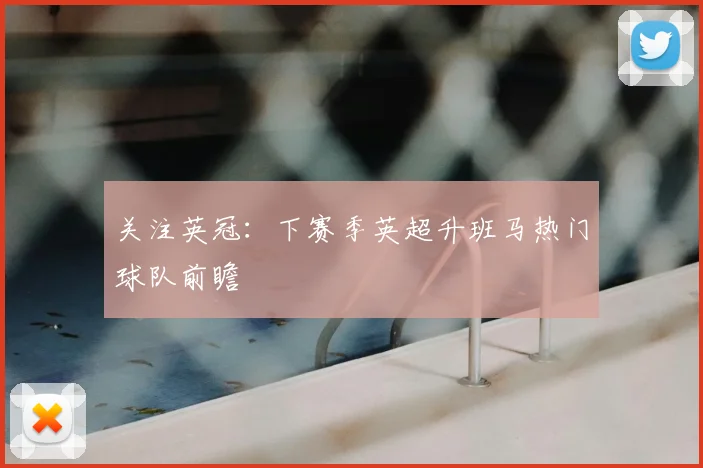 关注英冠:下赛季英超升班马热门球队前瞻