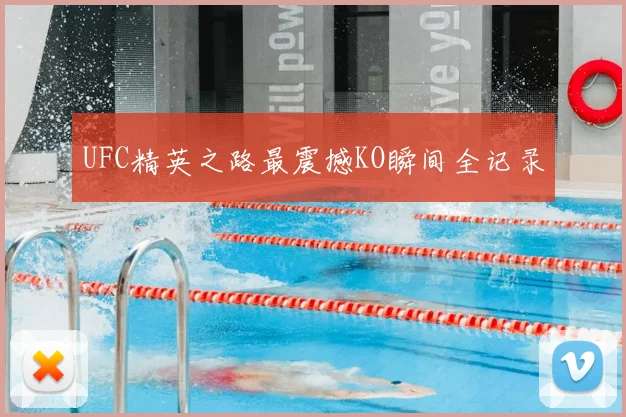 UFC精英之路最震撼KO瞬间全记录